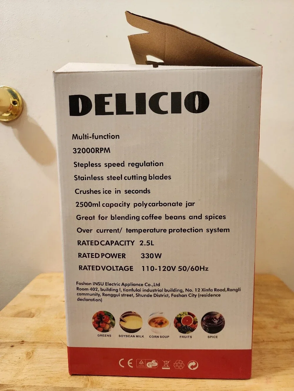 DELICIO 2-in-1 Blender and Mixer in Black and Clear